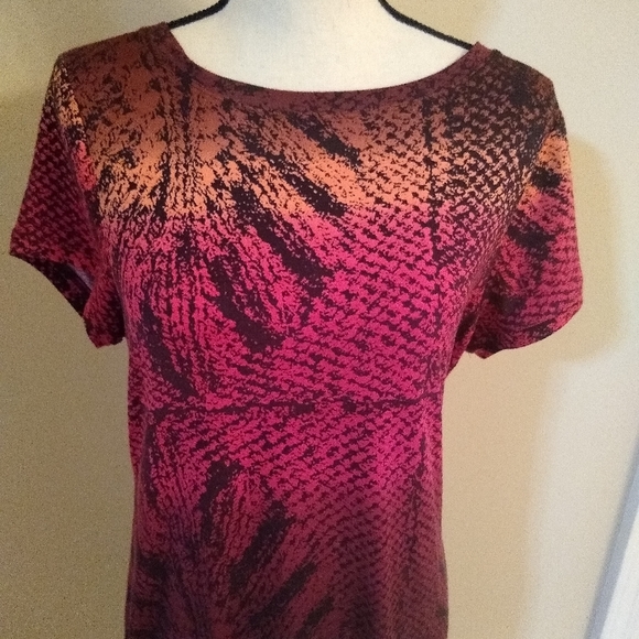 Calvin Klein Multiprint Dress, Medium.  Excellent condition, no flaws - Picture 4 of 9